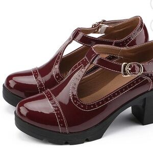Elegant Burgundy Women's Heels